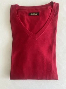 Herrenpulli v. CLOSED, XL, rot, Langarm, V-Ausschitt - Bild 1 von 4