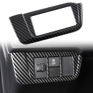 Cubierta de panel de botones interruptor de faro de fibra de carbono para Honda CR-V 2023 2024 1 pieza - Imagen 1 de 9