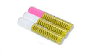 Kreidemarker 15mm 2xweiß 1xpink Marker Filzmarker Filzer Filzstift Stift bunt - Bild 1 von 1