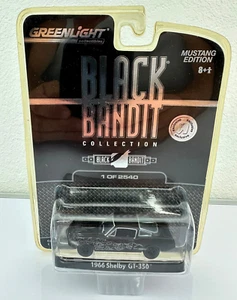 Greenlight Black Bandit Mustang Edition 1:64 Scale "1966 Shelby GT-350" - Picture 1 of 5