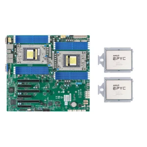 Supermicro H12DSI-N6 Mo + 2 processeurs AMD EPYC 7763 64C + 16 x 64 Go de RAM DDR4 3200 MHz - Photo 1/6