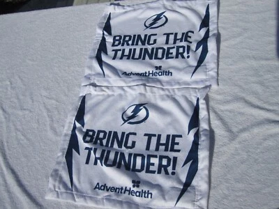 (2) Tampa Bay Lightning NHL 2023 Playoffs Flashing Rally Towels WOW!!!! - Image 1 of 2
