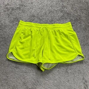 Danskin Now Active Shorts Womens Large Neon Yellow Athletic Gym Running Run 32x4 - Picture 1 of 12