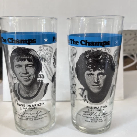 Dairy Queen RC Cola Portland Trail Blazers Glass  Bill Walton Twardzik 1977 Cover