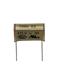 1x RIFA Kondensator 100nF X2 275V~ SH, PME271M RM 20 (0,1µF,uF,PME 271 M)V400 - Bild 1 von 3