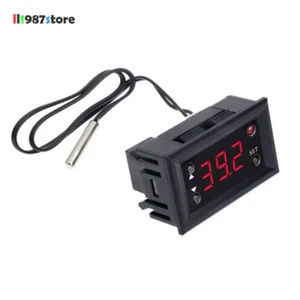 Blue Red W1218 Thermostat DC 12V+3-Digit NTC Probe Controller Replace W1209WK - Picture 1 of 5