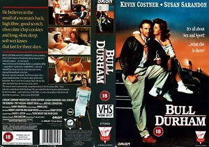 BULL DURHAM (1) / UK RENTAL VIDEO SLEEVE / VIRGIN VIDEO LABEL - Picture 1 of 2