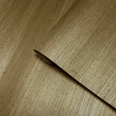 2972-86119 Caihon Bronze gold metallic natural Sisal Grasscloth Modern Wallpaper - Image 1 of 4