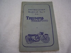 Triump Moto Tiger Cub 1960 manual original del propietario - Imagen 1 de 6