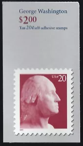 Scott #BK281A (3482) George Washington Booklet of 10 Stamps - MNH - Picture 1 of 2