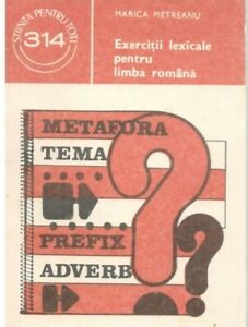 Exercices lexicaux pentru limba romaine, lang roumain. livret lexical, 1990 