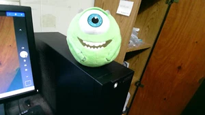 Ty Beanie Ballz Disney Monsters Inc Plush Mike Wazowski Stuffed Toy Green 5" - Picture 1 of 3