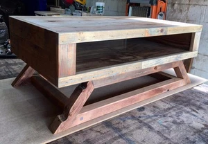 RECLAIMED WOOD COFFEE TABLE - Picture 1 of 3