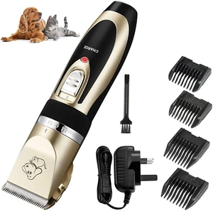 Professional Cordless Rechargeable Pet Hair Clippers Dog Cat Horse Rabbit NEW - Picture 1 of 11