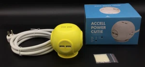 Accell Surge Protector 3AC Outlets 4XUSB-A 6FT Cord Yellow D080B-049E 540J - Picture 1 of 7