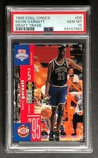 1995-96 UD Collectors Choice Draft KEVIN GARNETT PSA 10 MINT Rookie RC #D5 HOF