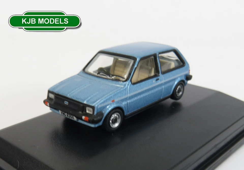 OO Gauge Oxford Diecast 1 76 76MET002 Austin Mini Metro Denim Blue Metallic Car
