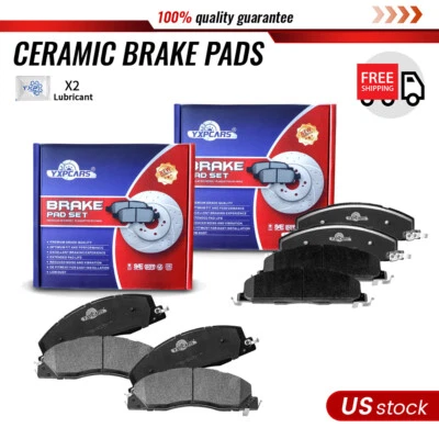 Front & Rear Ceramic Brake Pads for 2009 2010 2011 2012 - 2018 Ram 2500 3500 - Image 1 of 4