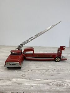 Tonka No 5 TFD Pumper Ladder Fire Truck Pressed Steel USA /rb