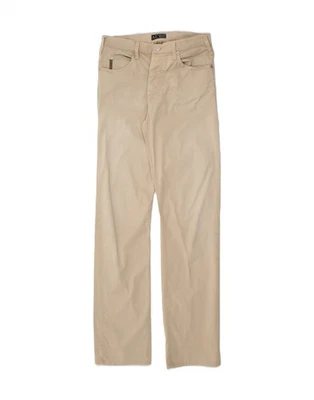 ARMANI JEANS Womens Straight Casual Trousers W30 L32 Beige Cotton AP04 - Image 1 of 4
