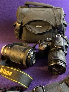 Nikon D5300 Digital SLR 24.2 DSLR Camera AF-S 18-55mm AF-P 70-300 mm NIKKOR Lens - Picture 1 of 21