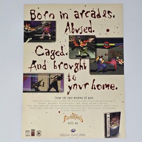 Fighting Vipers Sega Saturn Born In Arcades Print Ad/Poster