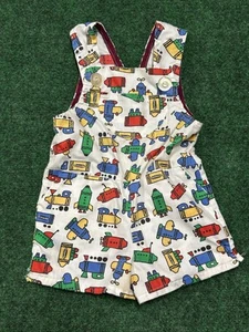 Vintage Toddler Colorful Crayola Overalls 12 Months - Picture 1 of 5