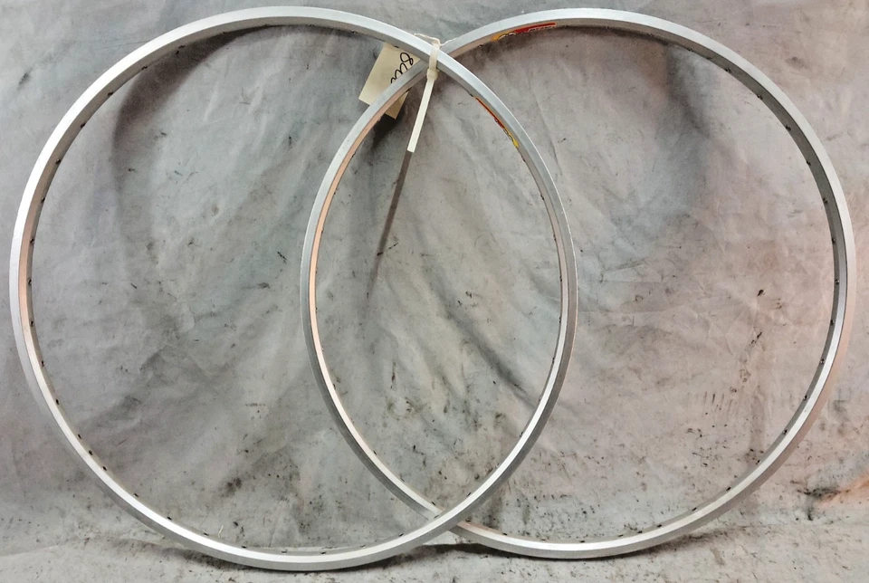 Juego de llantas tándem para bicicleta de carretera FIR MT232 193 700c 40S plateadas hechas en Italia de doble pared Foto 1 de 4