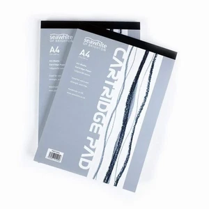 Seawhite A4 Cartridge Pad - 140gsm All-Media Paper with Greyboard - Picture 1 of 2