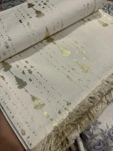 Albero Soglia Oro Metallizzato Lunghezza Prolunga 14”x108” Nwop Natale Vacanze - Foto 1 di 3