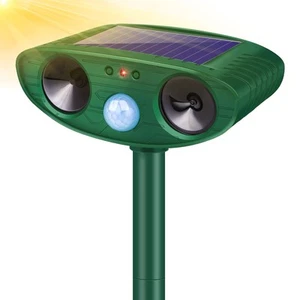 Ultrasonic Animal Repellent Outdoor, 2025 Newly Solar Powered Animal Repeller... - Picture 1 of 7