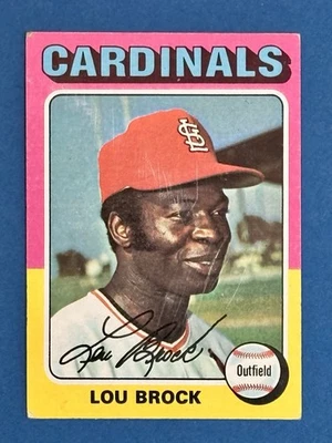 1975 Topps Mini No540 Lou Brock St. Louis Cardinals - Изображение 1 из 2