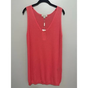 Charlie Paige korallefarbenes Top Größe Large/XL Schwimmen Überziehen Urlaub Strand Küste  - Bild 1 von 9