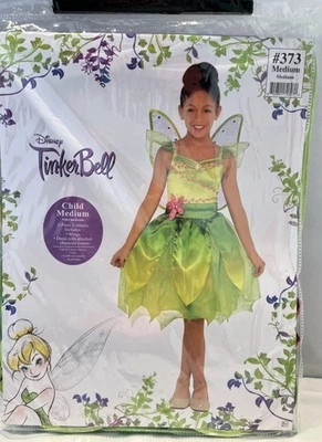 Disney лицензированный Динь-Динь Bell фея костюм платье и крылья средний ребенок 8-10 новый - Изображение 1 из 3
