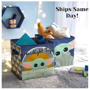 Star Wars The Mandalorian Grogu Baby Yoda Figure 2 Pack Storage Cube Cestini Decorazione - Foto 1 di 6