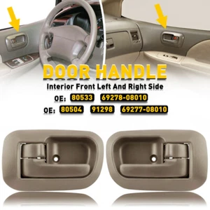 For 1998-2003 Toyota Sienna Interior Inner Door Handle Driver Passenger Set 2Pcs - Foto 1 di 14