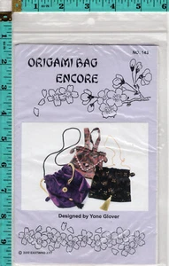 Origami Bag Encore ©2002 Easwing Art Sewing Craft Pattern Instruction Pack USED - Picture 1 of 5