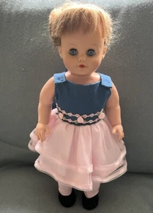 Vintage Eegee 16” Doll With Vinyl Head, Sleep Eyes And Stuffed Vinyl Body - Picture 1 of 11