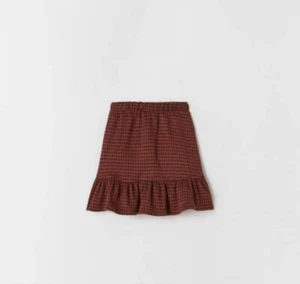 Zara Toddler Girls Ruffle Plaid Skirt 3-4 Years NWT $42 - Picture 1 of 4