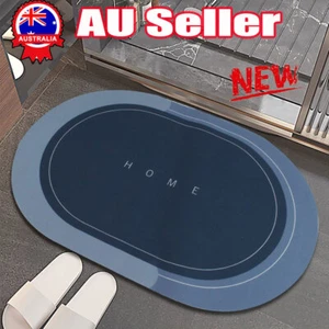 Super Absorbent Non-slip Floor Mat Quick Drying Bathroom Balcony Floor Carpet OD - Picture 1 of 16