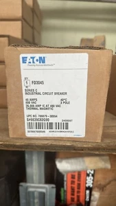 Eaton FD3045 3-Pole 600V 45A Circuit Breaker "New" - Picture 1 of 3