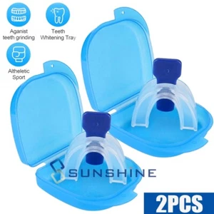 Stop Schnarchen Mundstück Schlafapnoe Schutz Bruxismus Anti Schnarchen Zähneknirschen + Box - Bild 1 von 16