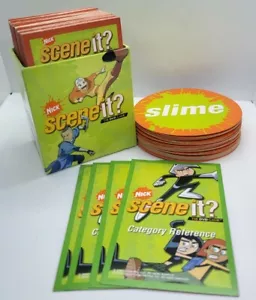 Nick Nickelodeon Scene It DVD Board Game Replacement Part Cards & Card Box Only - Picture 1 of 7