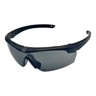 ESS Crosshair Matte Black Smoke Grey Lens Safety Eyeshield Sunglasses EE9014-08