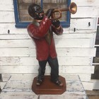 Large Jazz Trumpet Player Statue Louis Armstrong New Orleans Musician Figurine
