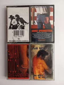 Bruce Springsteen Cassette Tape Lot: Born to Run-Borin in the USA-Human Touch+ - Picture 1 of 4