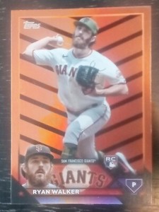 2023 Topps Update Ryan Walker RC Orange And Black  MINT Giants 