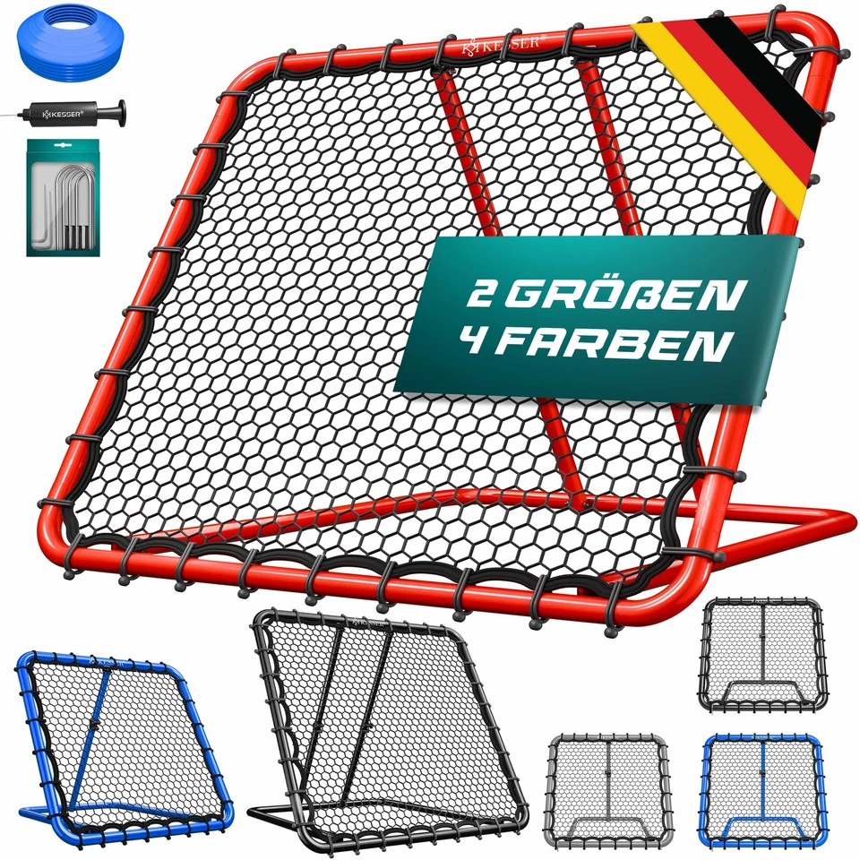 KESSER® Fußball Rebounder Verstellbarer Kickback Tor Rückprallwand Training Netz - Bild 1 von 1