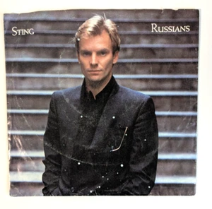 STING - Russians / Gabriel's Message 1985 A&M 45rpm w/ Pic Sleeve - Picture 1 of 3
