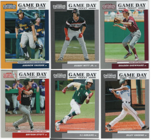 2019 Panini Contenders Draft Baseball - Game Day Tickets - Choose Card #'s 1-20